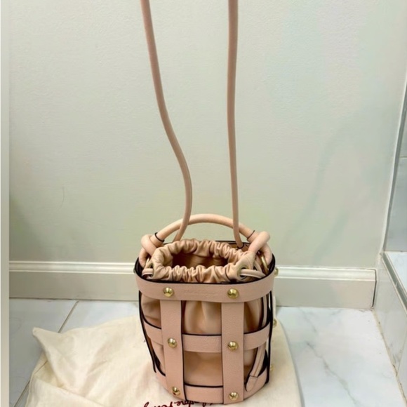 Salvatore Ferragamo Blush Mini Bucket Bag - Picture 9 of 10